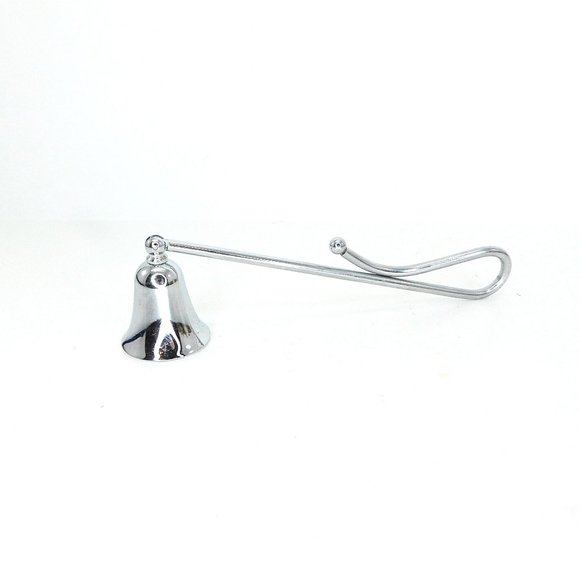 Chrome Silver Candle Snuffer Sleek Curved Handle New Moveable Handle - Picture 1 of 5